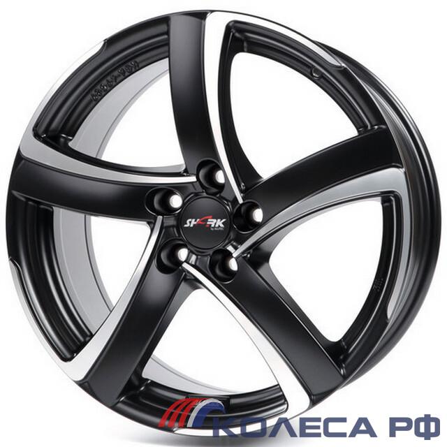 Литые диски Alutec Shark 7.5/17 5x100 ET35 d63.3 RACING BLACK FRONTPOLISHED