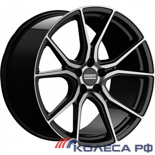 Литые диски Fondmetal STC45 8.5/20 5x114.3 ET32 d75 GLOSSY BLACK MACHINED