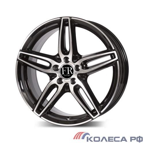 Литые диски FR REPLICA MR274 8/19 5x112 ET43 d66.6 ЧЕРНЫЙ С ПОЛИРОВКОЙ
