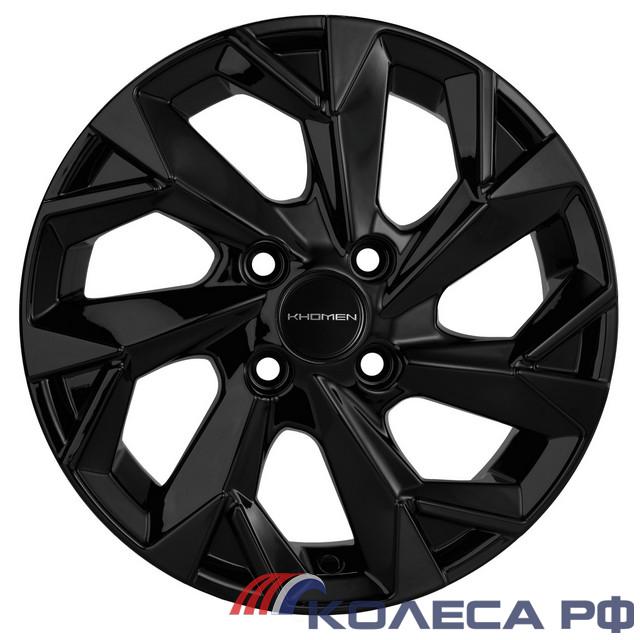 Литые диски Khomen KHW1402 5.5/14 4x100 ET43 d60.1 BLACK