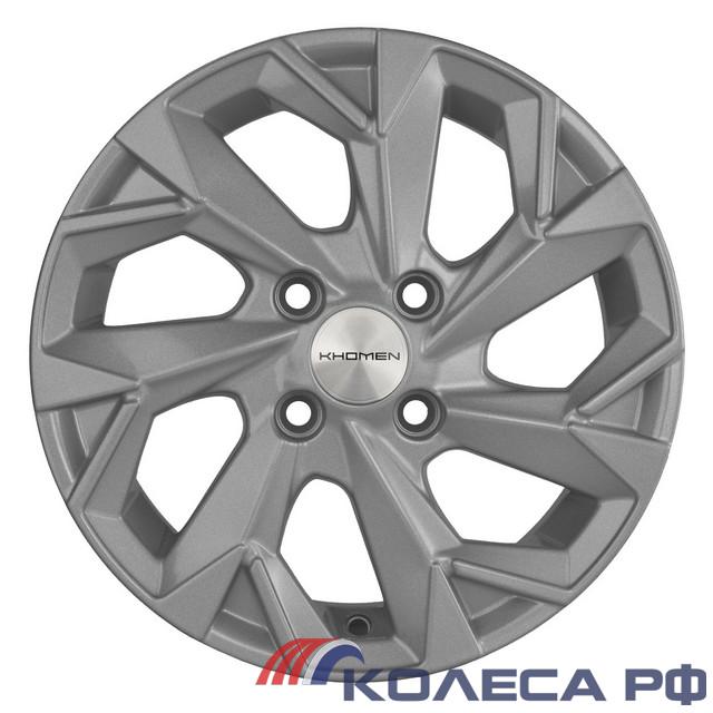 Литые диски Khomen KHW1402 5.5/14 4x100 ET43 d67.1 FSILVER