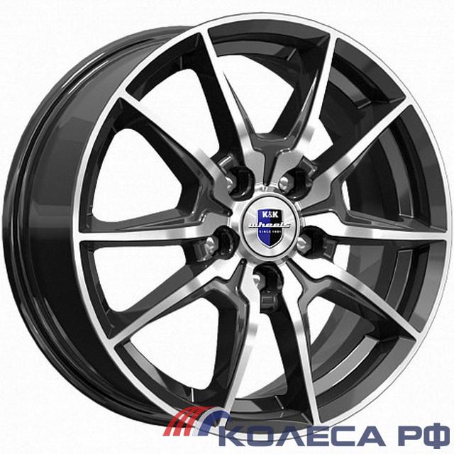 Литые диски Кик Адамар (КС886) 6.5/16 5x114.3 ET50 d67.1 АЛМАЗ ЧЁРНЫЙ