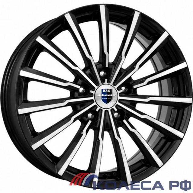 Литые диски Кик Акцент (КС562) 7/17 5x108 ET45 d60.1 АЛМАЗ ЧЁРНЫЙ