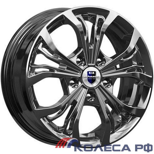 Литые диски Кик Аламида (КС705М) 7/17 5x100 ET38 d67.1 ДАРК ПЛАТИНУМ
