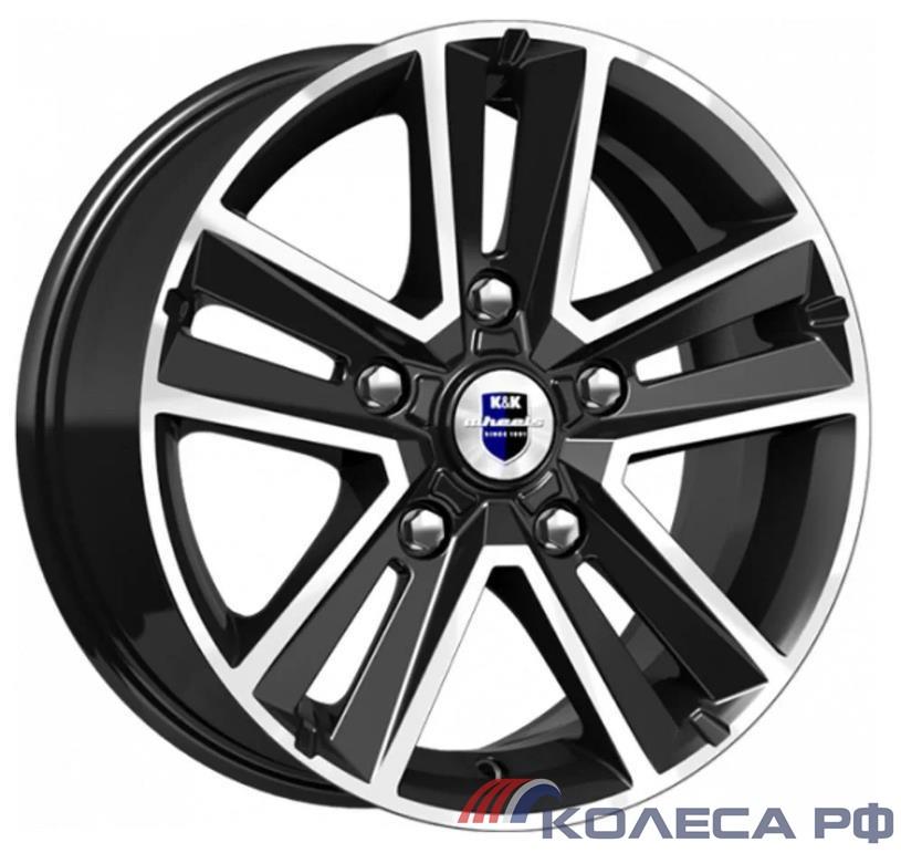 Литые диски Кик Арена (КС864) 6.5/16 5x139.7 ET40 d98 АЛМАЗ ЧЁРНЫЙ