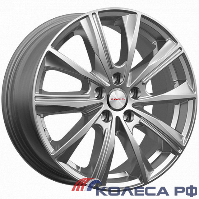 Литые диски Кик Арнар (КС904) 7/16 5x100 ET38 d67.1 ДАРК ПЛАТИНУМ