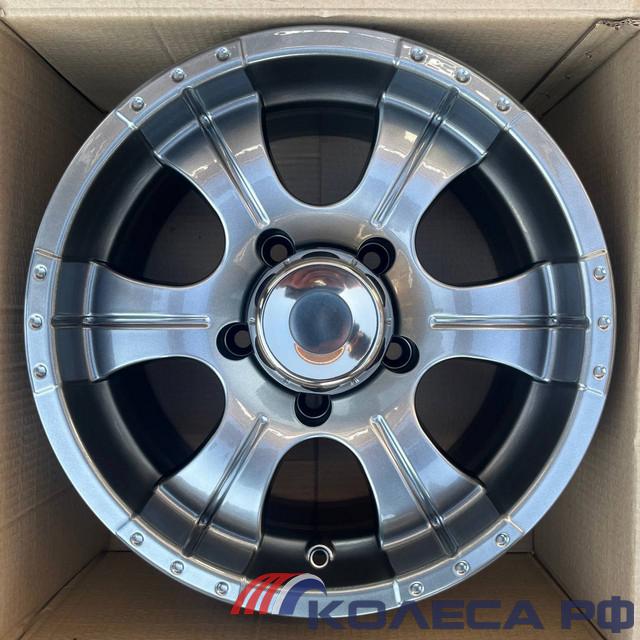 Литые диски Кик Байконур Джип-рейд (КС465) 8/16 5x139.7 ET15 d110.1 ДАРК ПЛАТИНУМ