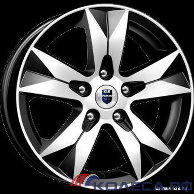 Литые диски Кик Crossline (КС713) 6.5/16 5x114.3 ET47 d66.1 АЛМАЗ ЧЁРНЫЙ