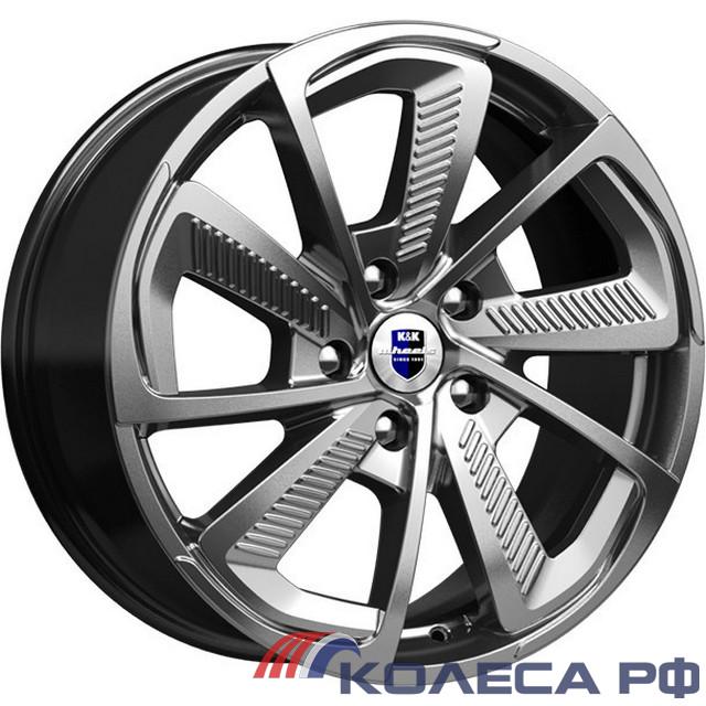 Литые диски Кик C.T.G. (КС687) 8/18 5x108 ET40 d67.1 ДАРК ПЛАТИНУМ