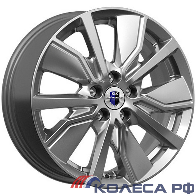 Литые диски Кик Гамбит (КС961) 6.5/16 5x114.3 ET40 d66.1 ДАРК ПЛАТИНУМ