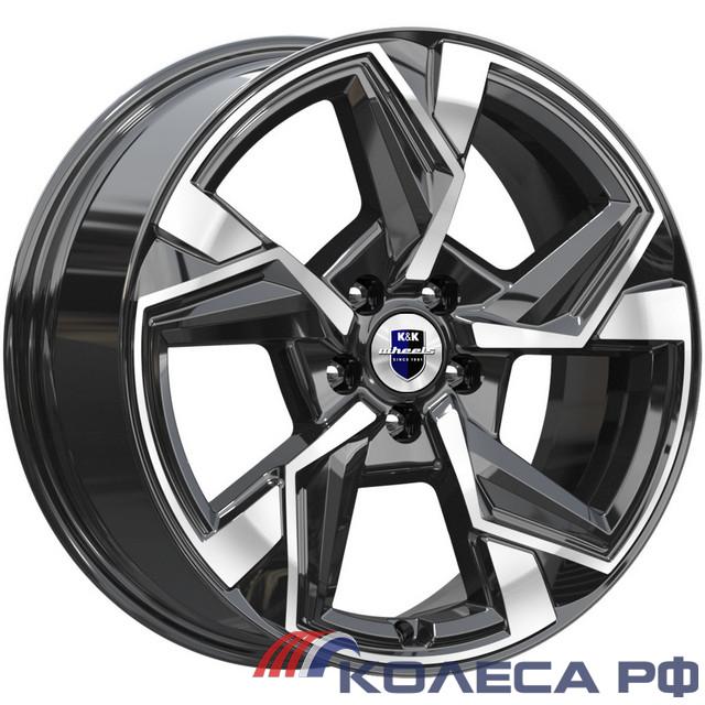 Литые диски Кик Кайан (КС1012) 7.5/18 5x114.3 ET33 d67.1 АЛМАЗ ЧЁРНЫЙ