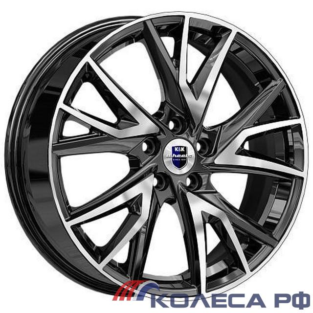 Литые диски Кик Кайлас (КС1054) 6.5/18 5x114.3 ET50 d66.1 АЛМАЗ ЧЁРНЫЙ