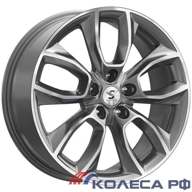 Литые диски Кик КР001 (Qashqai) 7/18 5x114.3 ET40 d66.1 DIAMOND GLOSS GRAPHITE