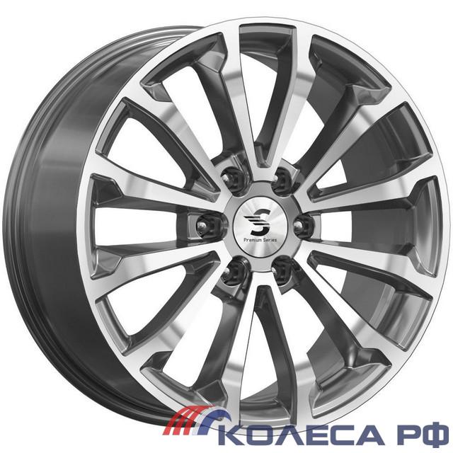 Литые диски Кик КР006 (TANK 500) 8.5/20 6x139.7 ET33 d100.1 DIAMOND GLOSS GRAPHITE