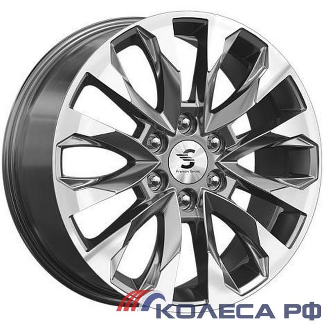 Литые диски Кик КР007 (Haval H9) 8/20 6x139.7 ET42 d75.1 DIAMOND GLOSS GRAPHITE