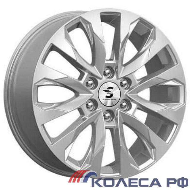 Литые диски Кик КР007 (Land Cruiser 300) 8/20 6x139.7 ET60 d95.1 ELITE SILVER