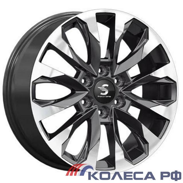 Литые диски Кик КР007 (Pajero Sport) 8/20 6x139.7 ET38 d67.1 DIAMOND BLACK GRIS