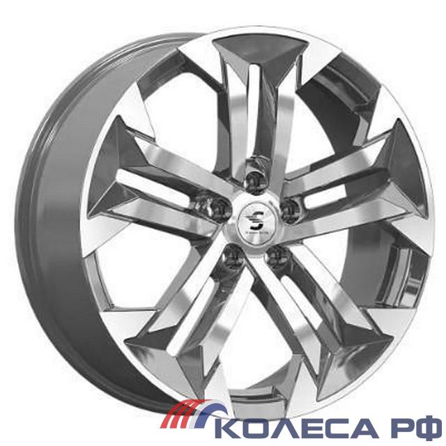 Литые диски Кик КР015 (Geely Tugella) 7.5/19 5x108 ET46 d63.35 DIAMOND GLOSS GRAPHITE