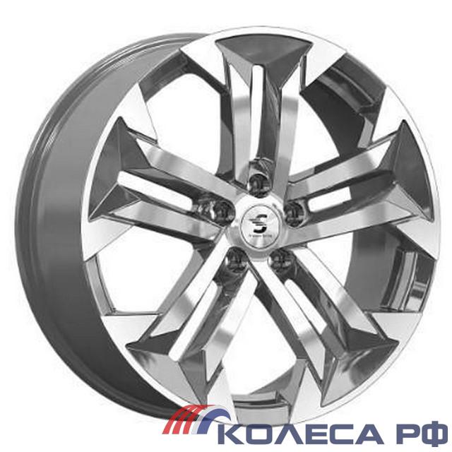 Литые диски Кик КР015 (Sorento/Santa Fe) 7.5/19 5x114.3 ET49.5 d67.1 DIAMOND GLOSS GRAPHITE