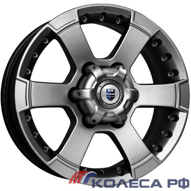 Литые диски Кик М56 (КС593) 7/16 6x139.7 ET38 d67.1 ДАРК ПЛАТИНУМ