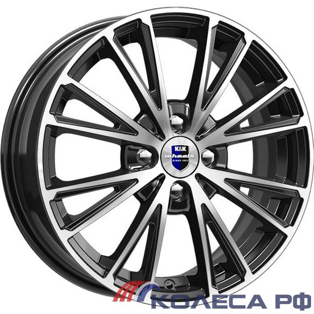 Литые диски Кик Меандр (КС879) 6/16 4x100 ET40 d67.1 АЛМАЗ ЧЁРНЫЙ