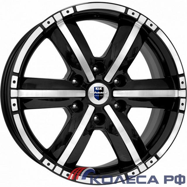 Литые диски Кик Окинава (КС635) 7.5/17 6x139.7 ET25 d67.1 АЛМАЗ ЧЁРНЫЙ