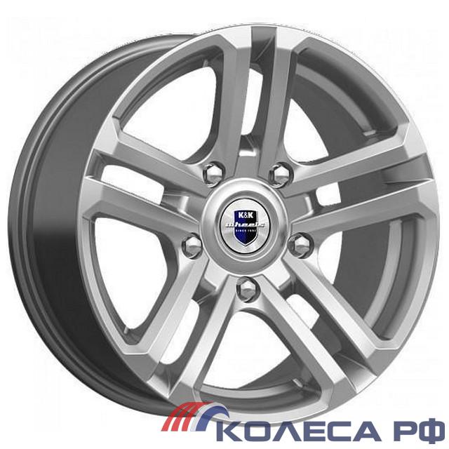 Литые диски Кик Палладика (КС591) 7/16 5x139.7 ET5 d110.1 ДАРК ПЛАТИНУМ