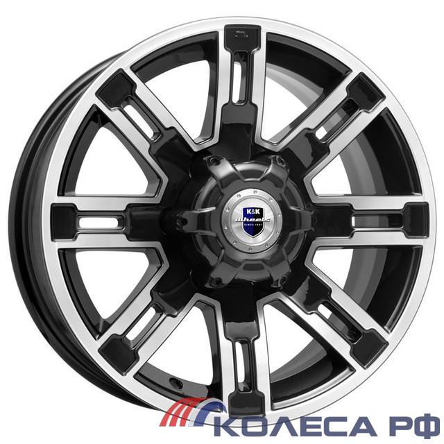 Литые диски Кик Полюс (КС609M) 7.5/16 6x139.7 ET30 d108.1 АЛМАЗ ЧЁРНЫЙ