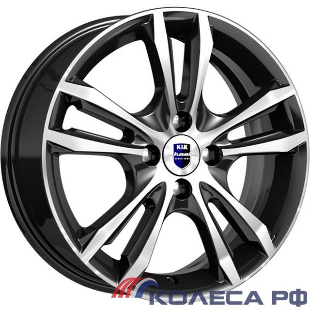 Литые диски Кик Samara (КС866) 6/16 5x100 ET40 d67.1 АЛМАЗ ЧЁРНЫЙ