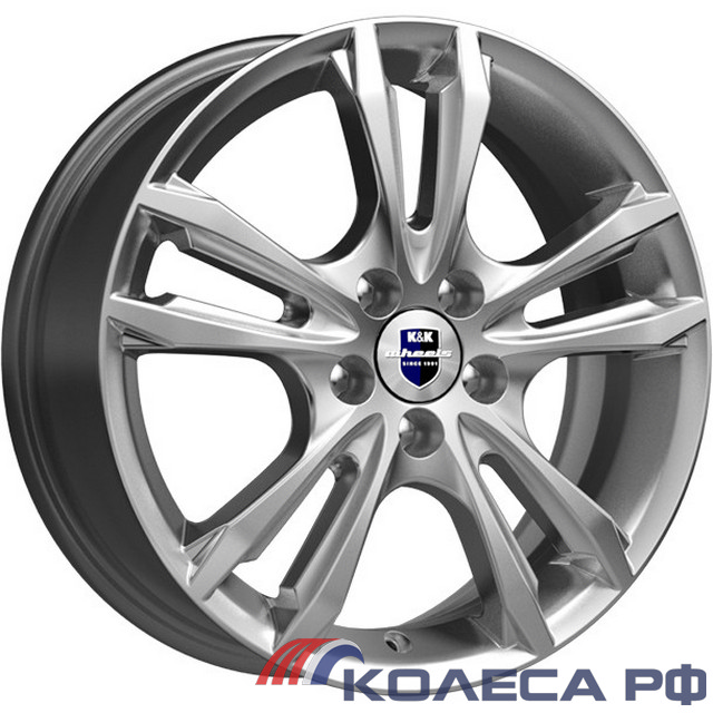 Литые диски Кик Samara (КС866) 6/16 5x100 ET40 d67.1 СИЛЬВЕР
