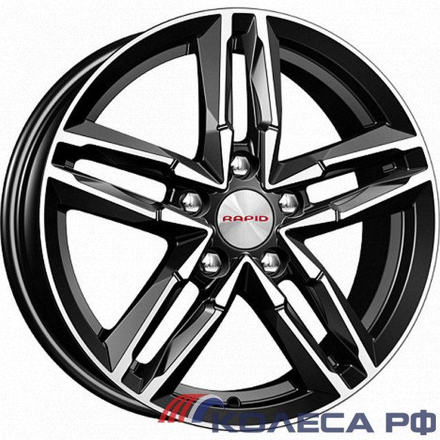 Литые диски Кик Sayan (КС731) 6/16 5x100 ET38 d57.1 АЛМАЗ ЧЁРНЫЙ