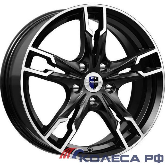 Литые диски Кик Солар (КС875) 7/17 5x112 ET40 d66.6 АЛМАЗ ЧЁРНЫЙ SK