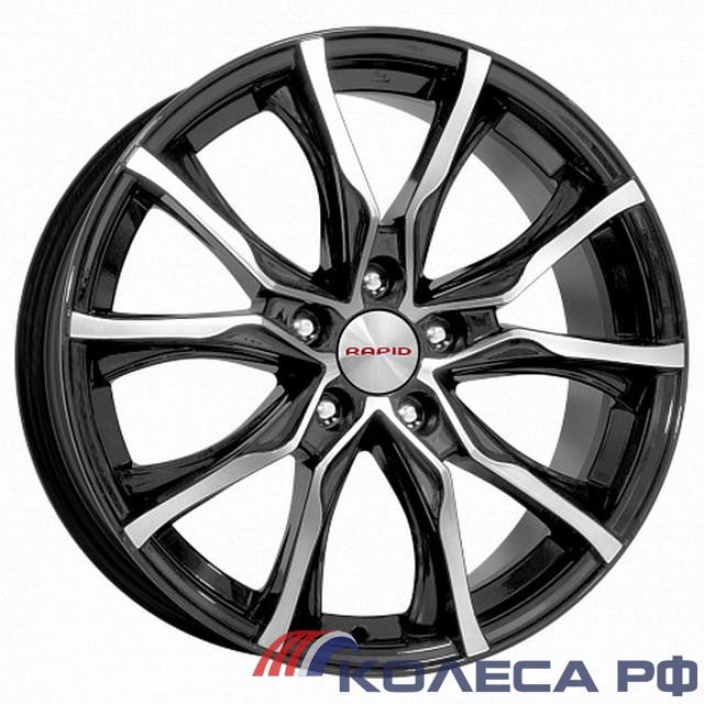 Литые диски Кик Твист (КС697M) 7.5/17 5x108 ET47 d60.1 АЛМАЗ ЧЁРНЫЙ