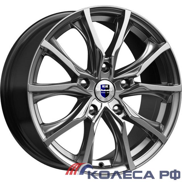 Литые диски Кик Твист (КС697M) 7.5/17 5x100 ET42 d67.1 ДАРК ПЛАТИНУМ