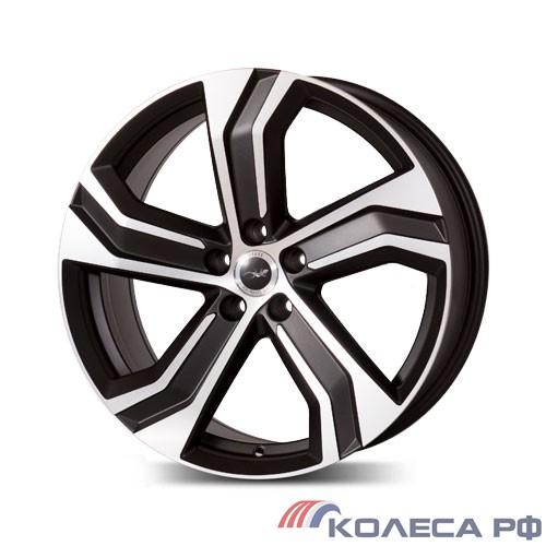 Литые диски Lizardo Y0143 8.5/20 5x108 ET45 d67.1 ЧЕРНЫЙ МАТОВЫЙ С ПОЛИРОВКОЙ