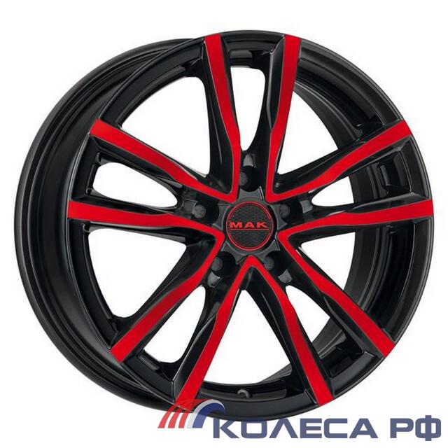 Литые диски Mak Milano 7/17 5x114.3 ET40 d76 BLACK AND RED