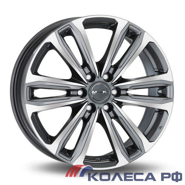 Литые диски Mak Safari 6 8.5/20 6x139.7 ET20 d106.1 GUN METMIRROR FACE