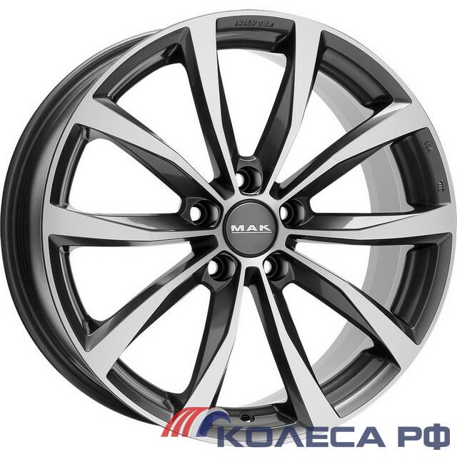 Литые диски Mak Wolf 7/17 5x98 ET41 d58.1 GUN METMIRROR FACE