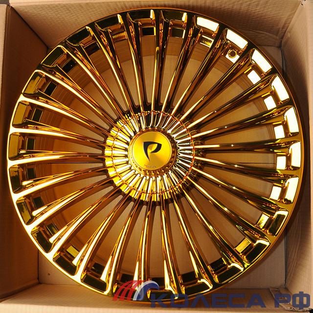Литые диски Powcan 3S198 8.5/20 5x112 ET38 d66.6 GOLD CHROME