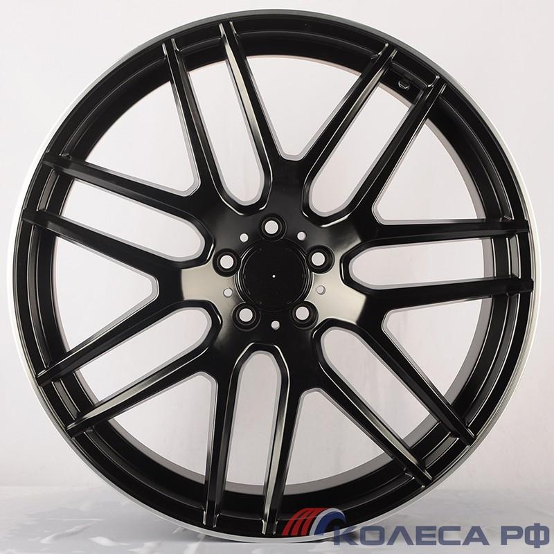 Литые диски KoKo Kuture 7039 10/22 5x112 ET50 d66.6 MATT BLACK LIP POLISH