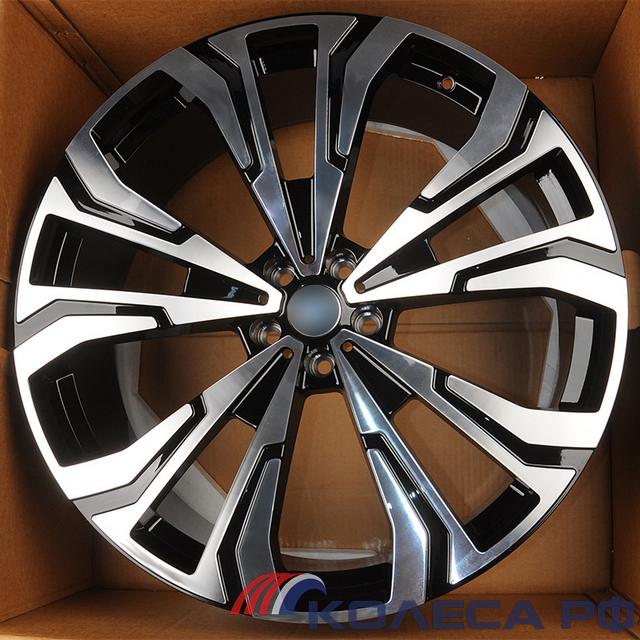 Литые диски Anzoo AF106 9.5/23 5x112 ET30 d66.6 GLOSSY BLACK MACHINE FACE