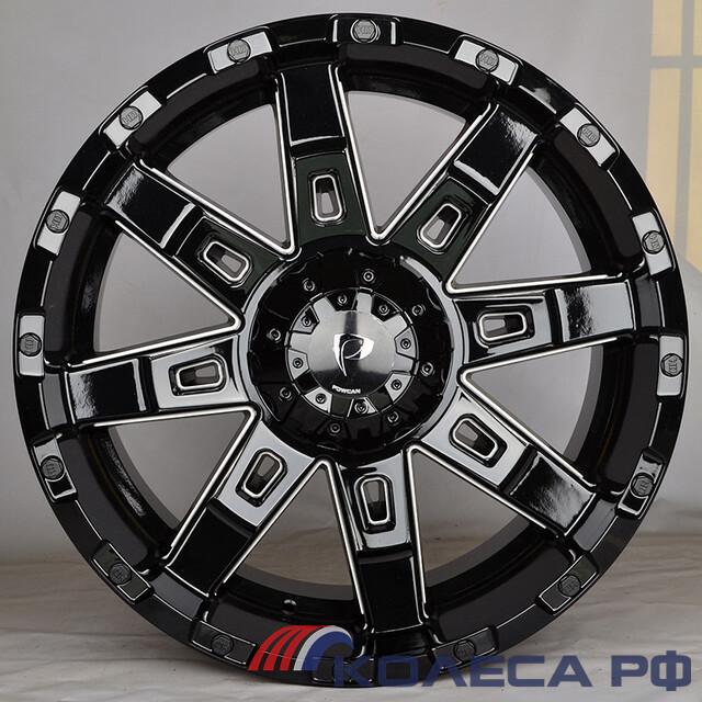 Литые диски Powcan BK5261 9/20 12x135 ET15 d106.1 BLKMIL