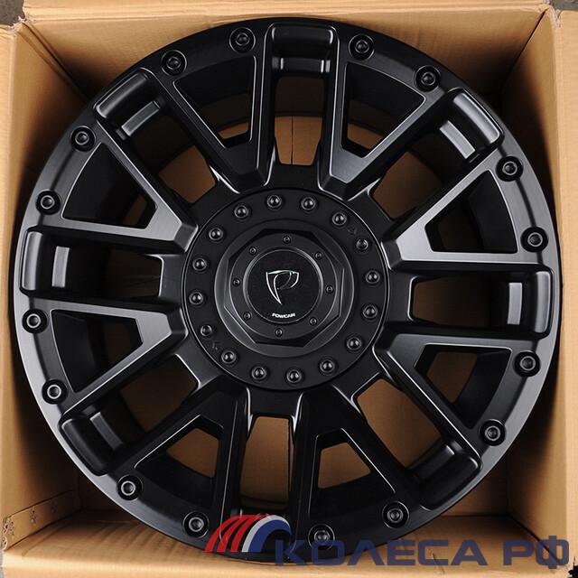 Литые диски Powcan BK5821 10/20 12x135 ET0 d106.1 BLACK MATT