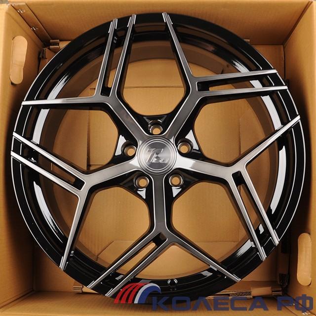 Литые диски Tisli Blade 10/20 5x112 ET40 d66.6 GLOSS BLACK BRUSH WITH DARK TINT