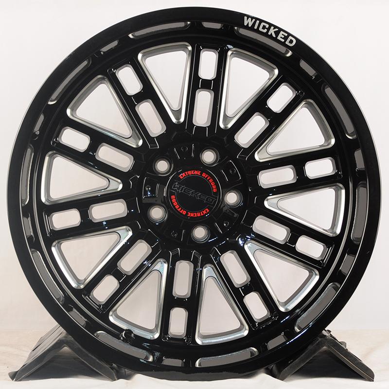 Литые диски Iwheel FA646 10/20 5x127 ET-19 d78.1 GLOSS BLACK MILLED