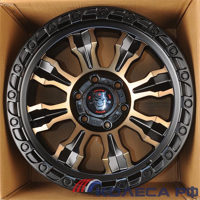 Литые диски Anzoo FBX087-8 9/18 6x139.7 ET0 d110.1 BLACK MACHINE FACEBRONZE
