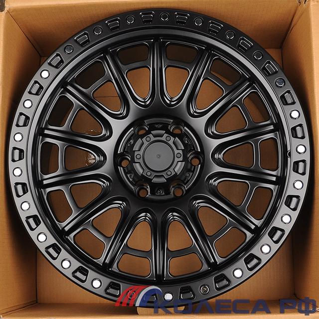 Литые диски Anzoo FBX134-20 9/20 6x139.7 ET0 d110.1 MATT BLACK SILVER RIVETS