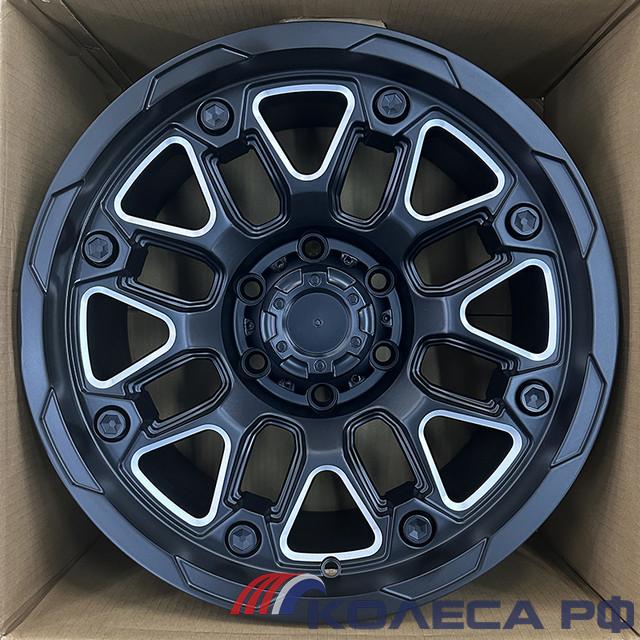 Литые диски Anzoo FBX155-7 9/17 6x139.7 ET0 d110.1 MATT BLACKMILLING WINDOW