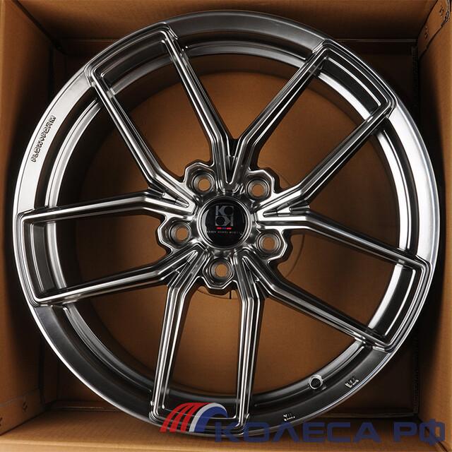 Литые диски KoKo Kuture FF138 7.5/17 5x112 ET38 d66.45 TITANIUM SILVER