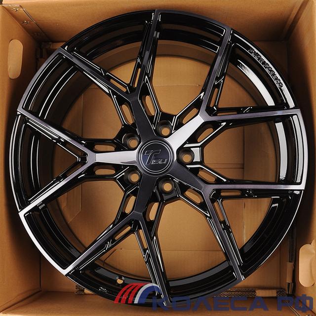 Литые диски Tisli Hyperion H 8.5/20 5x112 ET25 d66.6 GLOSS BLACK BRUSH WITH DARK TINT